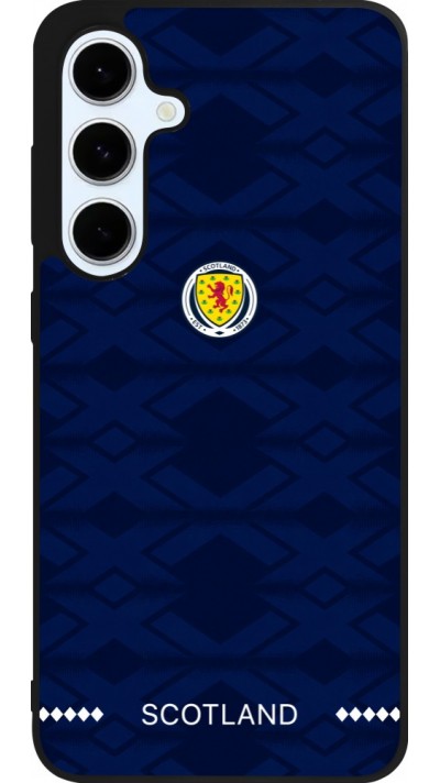 Coque Samsung Galaxy S24 FE - Silicone rigide noir Maillot de football Ecosse 2026 personnalisable