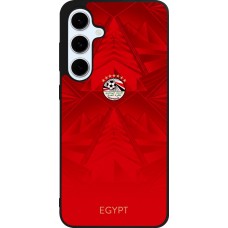 Coque Samsung Galaxy S24 FE - Silicone rigide noir Maillot de football Égypte 2026 personnalisable