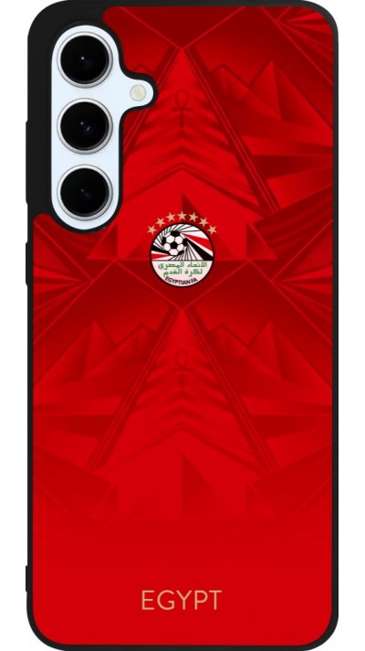 Coque Samsung Galaxy S24 FE - Silicone rigide noir Maillot de football E?gypte 2026 personnalisable