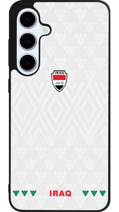 Coque Samsung Galaxy S24 FE - Silicone rigide noir Maillot de football Irak 2026 personnalisable