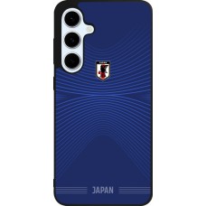 Coque Samsung Galaxy S24 FE - Silicone rigide noir Maillot de football Japon 2026 personnalisable