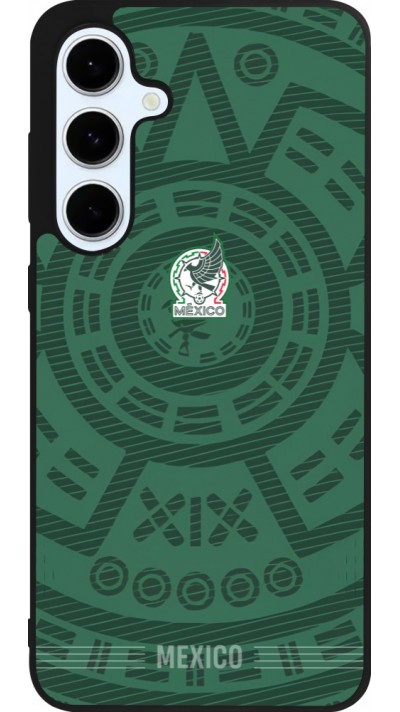 Coque Samsung Galaxy S24 FE - Silicone rigide noir Maillot de football Mexique 2026 personnalisable
