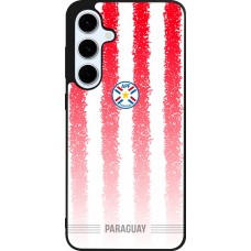 Coque Samsung Galaxy S24 FE - Silicone rigide noir Maillot de football Paraguay 2026 personnalisable