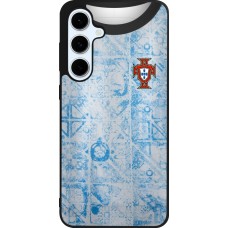 Coque Samsung Galaxy S24 FE - Silicone rigide noir Maillot de football Portugal Extérieur personnalisable