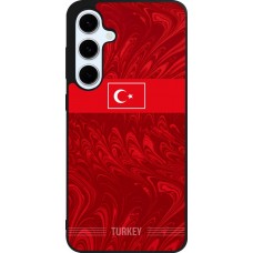 Coque Samsung Galaxy S24 FE - Silicone rigide noir Maillot de football Turquie 2026 personnalisable
