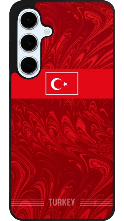 Coque Samsung Galaxy S24 FE - Silicone rigide noir Maillot de football Turquie 2026 personnalisable