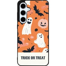 Coque Samsung Galaxy S24 FE - Silicone rigide noir Halloween 2025 Trick treat