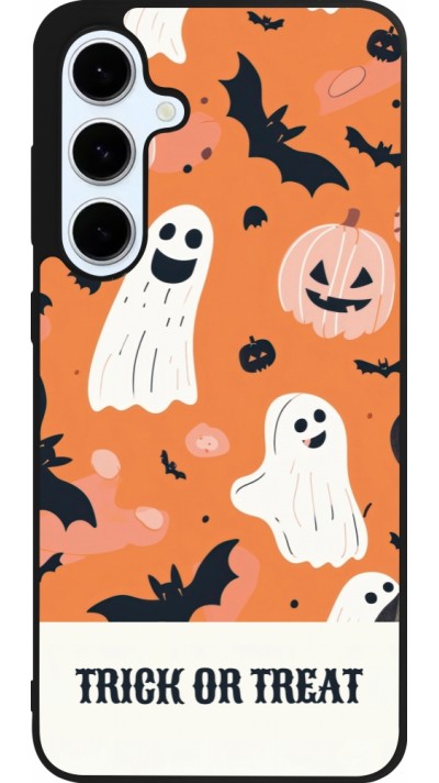 Coque Samsung Galaxy S24 FE - Silicone rigide noir Halloween 2025 Trick treat Coque Samsung Galaxy S24 FE - Silicone rigide noir Halloween 2025 Trick treat