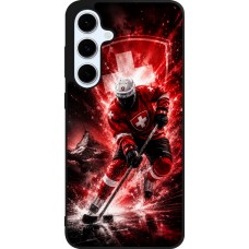 Coque Samsung Galaxy S24 FE - Silicone rigide noir Hockey World Championship Player