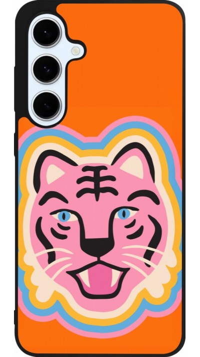 Coque Samsung Galaxy S24 FE - Silicone rigide noir Lion colors 2026