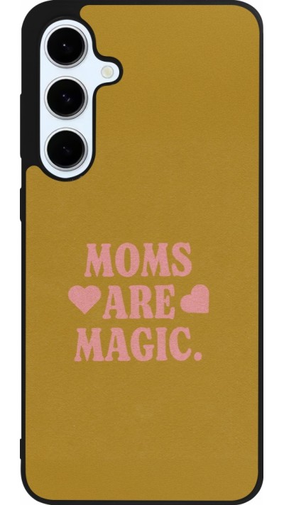 Samsung Galaxy S24 FE Case Hülle - Silikon schwarz Mom 2026 Are Magic