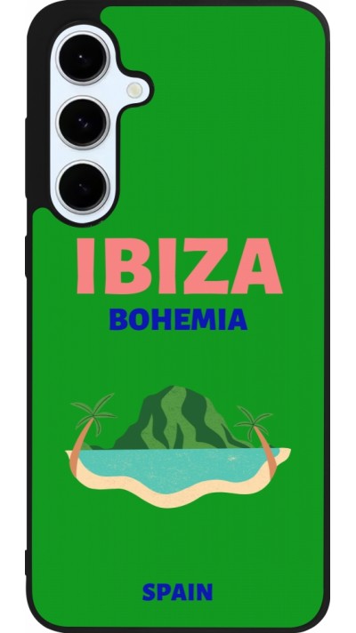 Coque Samsung Galaxy S24 FE - Silicone rigide noir Pop Summer Destination Ibiza Coque Samsung Galaxy S24 FE - Silicone rigide noir Pop Summer Destination Ibiza