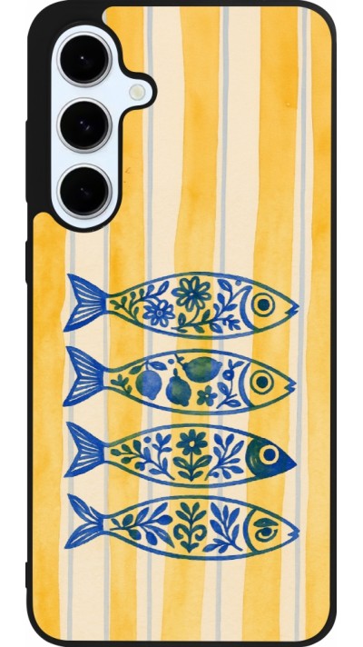 Coque Samsung Galaxy S24 FE - Silicone rigide noir Portuguese fish 2026