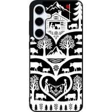 Coque Samsung Galaxy S24 FE - Silicone rigide noir Poya Suisse 2 noir