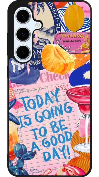 Coque Samsung Galaxy S24 FE - Silicone rigide noir Preppy Today is Going to be a good day Coque Samsung Galaxy S24 FE - Silicone rigide noir Preppy Today is Going to be a good day