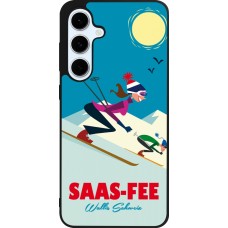 Coque Samsung Galaxy S24 FE - Silicone rigide noir Saas-Fee Ski Downhill