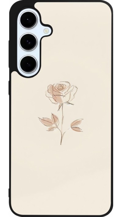 Coque Samsung Galaxy S24 FE - Silicone rigide noir Sable Rose Minimaliste Coque Samsung Galaxy S24 FE - Silicone rigide noir Sable Rose Minimaliste