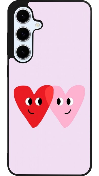 Coque Samsung Galaxy S24 FE - Silicone rigide noir Saint Valentines Day 26 Heart