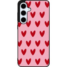 Coque Samsung Galaxy S24 FE - Silicone rigide noir Saint Valentines Day 26 Pattern heart
