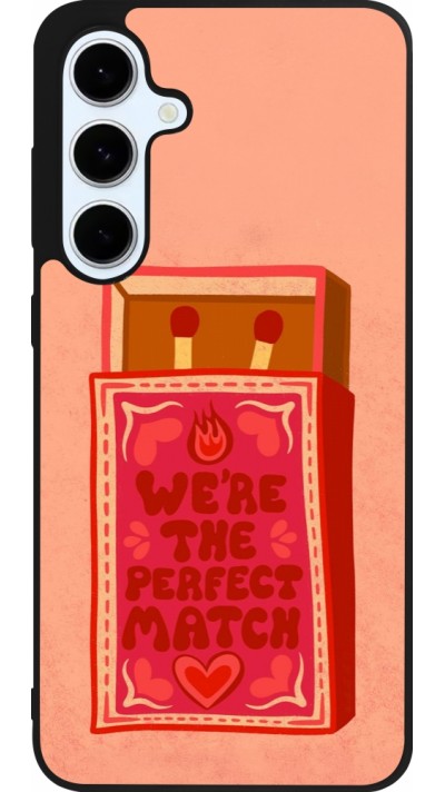 Coque Samsung Galaxy S24 FE - Silicone rigide noir Saint Valentines Day 26 Perfect Match