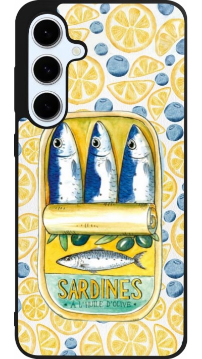 Coque Samsung Galaxy S24 FE - Silicone rigide noir Sardines in oil 2026