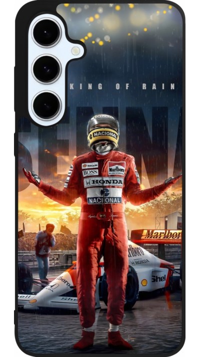 Coque Samsung Galaxy S24 FE - Silicone rigide noir Senna The King of Rain
