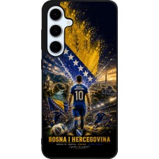 Coque Samsung Galaxy S24 FE - Silicone rigide noir Football Bosnie-Herzégovine splash 2026