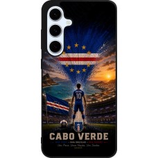 Coque Samsung Galaxy S24 FE - Silicone rigide noir Football Cap-Vert splash 2026