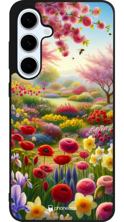 Coque Samsung Galaxy S24 FE - Silicone rigide noir Spring 25 Bouquet printemps Coque Samsung Galaxy S24 FE - Silicone rigide noir Spring 25 Bouquet printemps