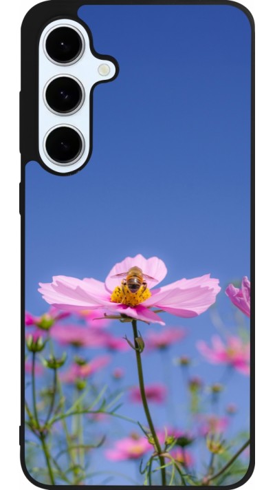 Coque Samsung Galaxy S24 FE - Silicone rigide noir Bee on a flower 2026