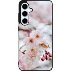 Coque Samsung Galaxy S24 FE - Silicone rigide noir Cherry tree 2026