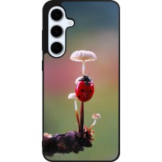 Coque Samsung Galaxy S24 FE - Silicone rigide noir Ladybird on a mushroom 2026