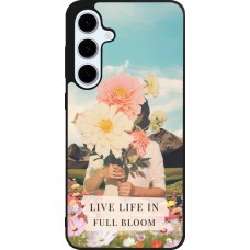 Coque Samsung Galaxy S24 FE - Silicone rigide noir Live life in full moon Spring 2026