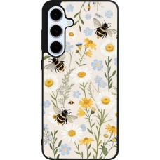 Coque Samsung Galaxy S24 FE - Silicone rigide noir Pattern bees 2026