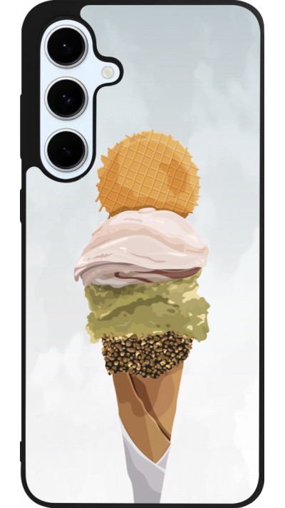 Coque Samsung Galaxy S24 FE - Silicone rigide noir Summer 2025 Cornet