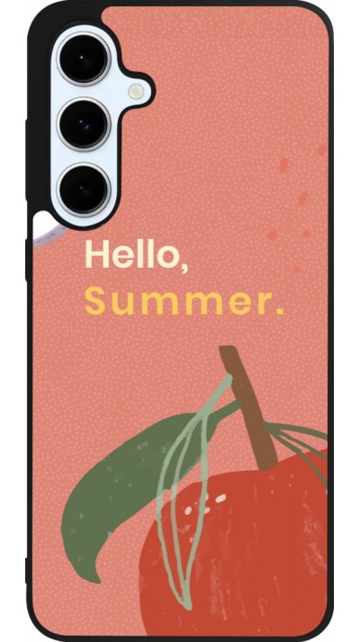 Coque Samsung Galaxy S24 FE - Silicone rigide noir Summer 2025 Hello summer