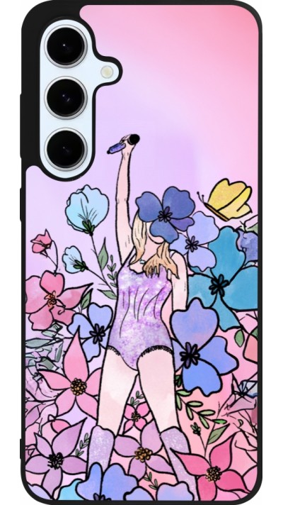 Coque Samsung Galaxy S24 FE - Silicone rigide noir Taylor Swift Sketch - Pink Coque Samsung Galaxy S24 FE - Silicone rigide noir Taylor Swift Sketch - Pink