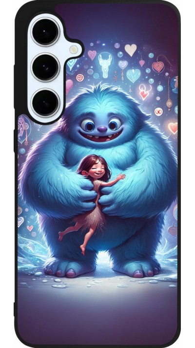 Coque Samsung Galaxy S24 FE - Silicone rigide noir Valentine 2024 Fluffy Love Coque Samsung Galaxy S24 FE - Silicone rigide noir Valentine 2024 Fluffy Love