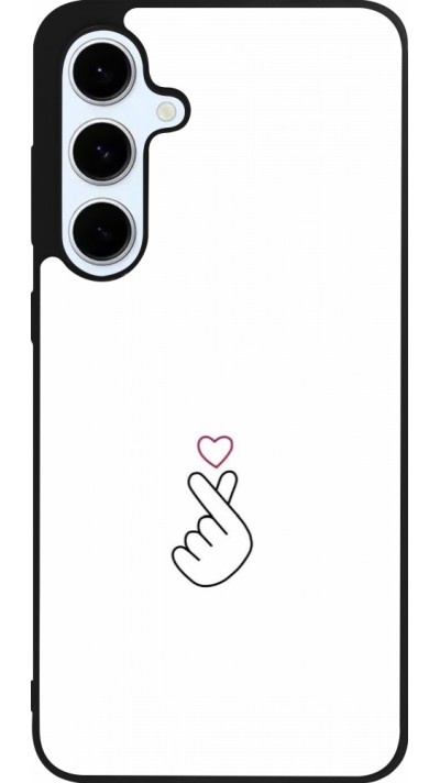 Coque Samsung Galaxy S24 FE - Silicone rigide noir Valentine 2024 heat by Millennials Coque Samsung Galaxy S24 FE - Silicone rigide noir Valentine 2024 heat by Millennials