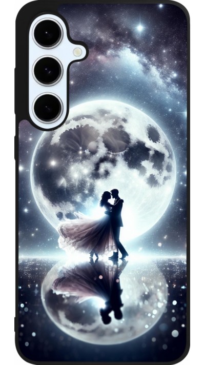 Coque Samsung Galaxy S24 FE - Silicone rigide noir Valentine 2024 Love under the moon Coque Samsung Galaxy S24 FE - Silicone rigide noir Valentine 2024 Love under the moon