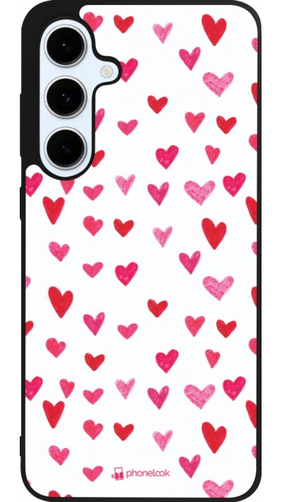 Coque Samsung Galaxy S24 FE - Silicone rigide noir Valentine 2022 Many pink hearts Coque Samsung Galaxy S24 FE - Silicone rigide noir Valentine 2022 Many pink hearts