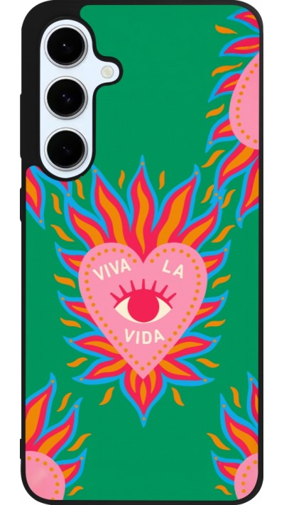 Coque Samsung Galaxy S24 FE - Silicone rigide noir Viva la vida 2026