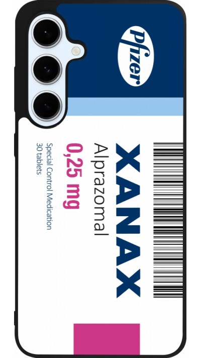 Coque Samsung Galaxy S24 FE - Silicone rigide noir Xanax Alprazolam 2025