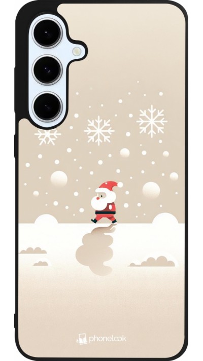 Coque Samsung Galaxy S24 FE - Silicone rigide noir Noël 2023 Minimalist Santa Coque Samsung Galaxy S24 FE - Silicone rigide noir Noël 2023 Minimalist Santa