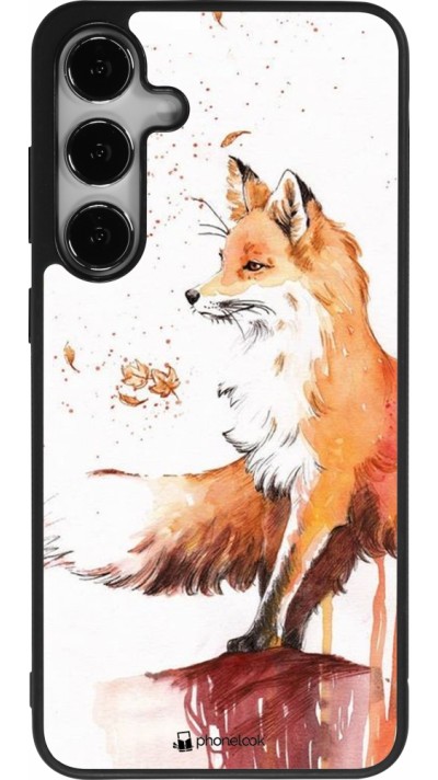 Coque Samsung Galaxy S24+ - Silicone rigide noir Autumn 21 Fox