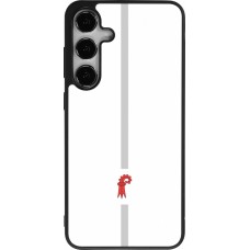 Samsung Galaxy S24+ Case Hülle - Silikon schwarz Kanton BL weiss