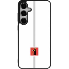 Samsung Galaxy S24+ Case Hülle - Silikon schwarz Kanton GL weiss