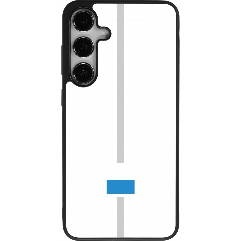 Samsung Galaxy S24+ Case Hülle - Silikon schwarz Kanton LU weiss