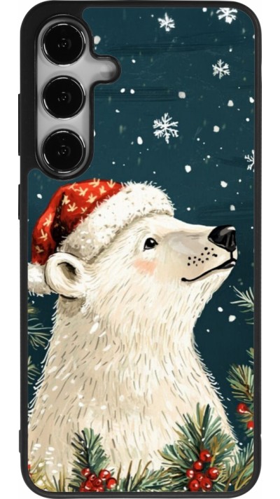 Coque Samsung Galaxy S24+ - Silicone rigide noir Christmas 25 Bear