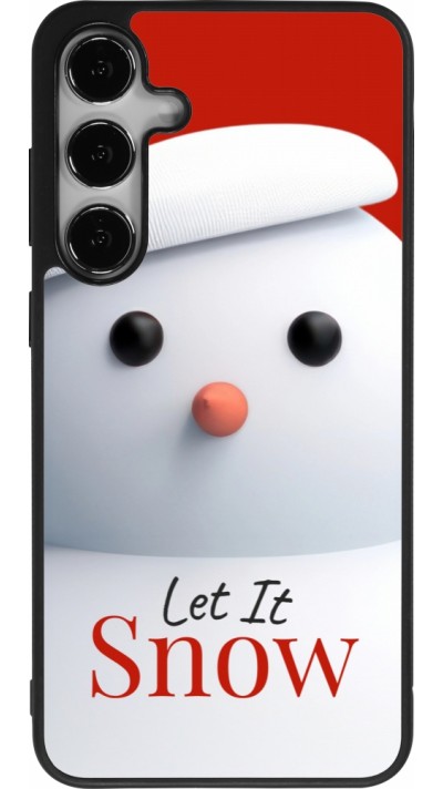Coque Samsung Galaxy S24+ - Silicone rigide noir Christmas 25 Xmas Snowman